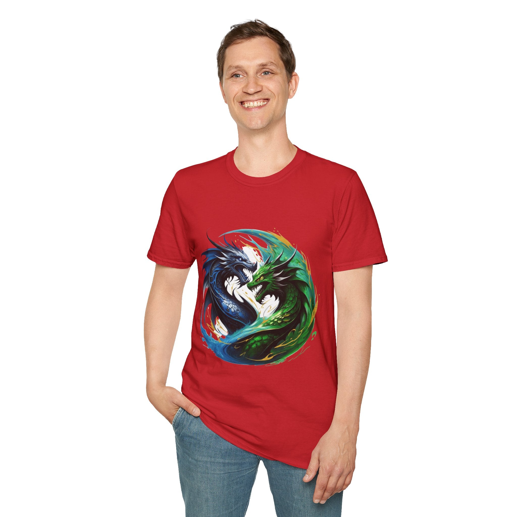 Men's Dragon Yin Yang T-Shirt