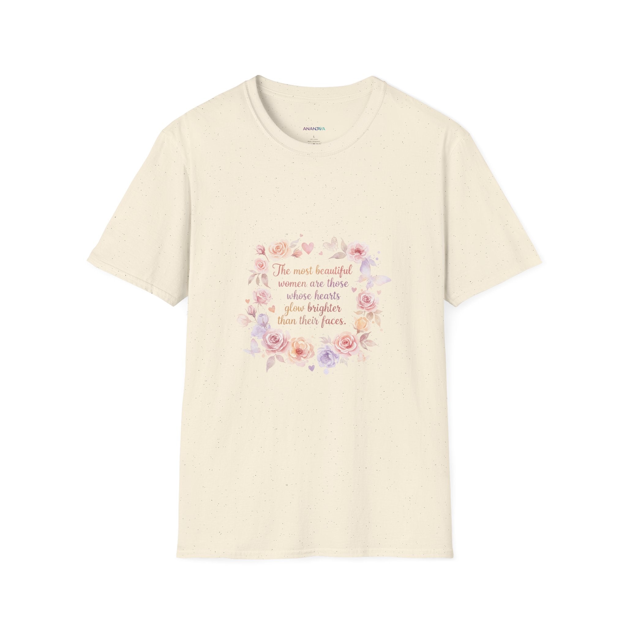 Inner Beauty Floral Women's T-Shirt | DTG-Printed Inspirational Flower Design Tee