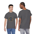 The Man. The Myth. The Legend. Men's T-Shirt — Vintage Badge Graphic Tee | DTG Print