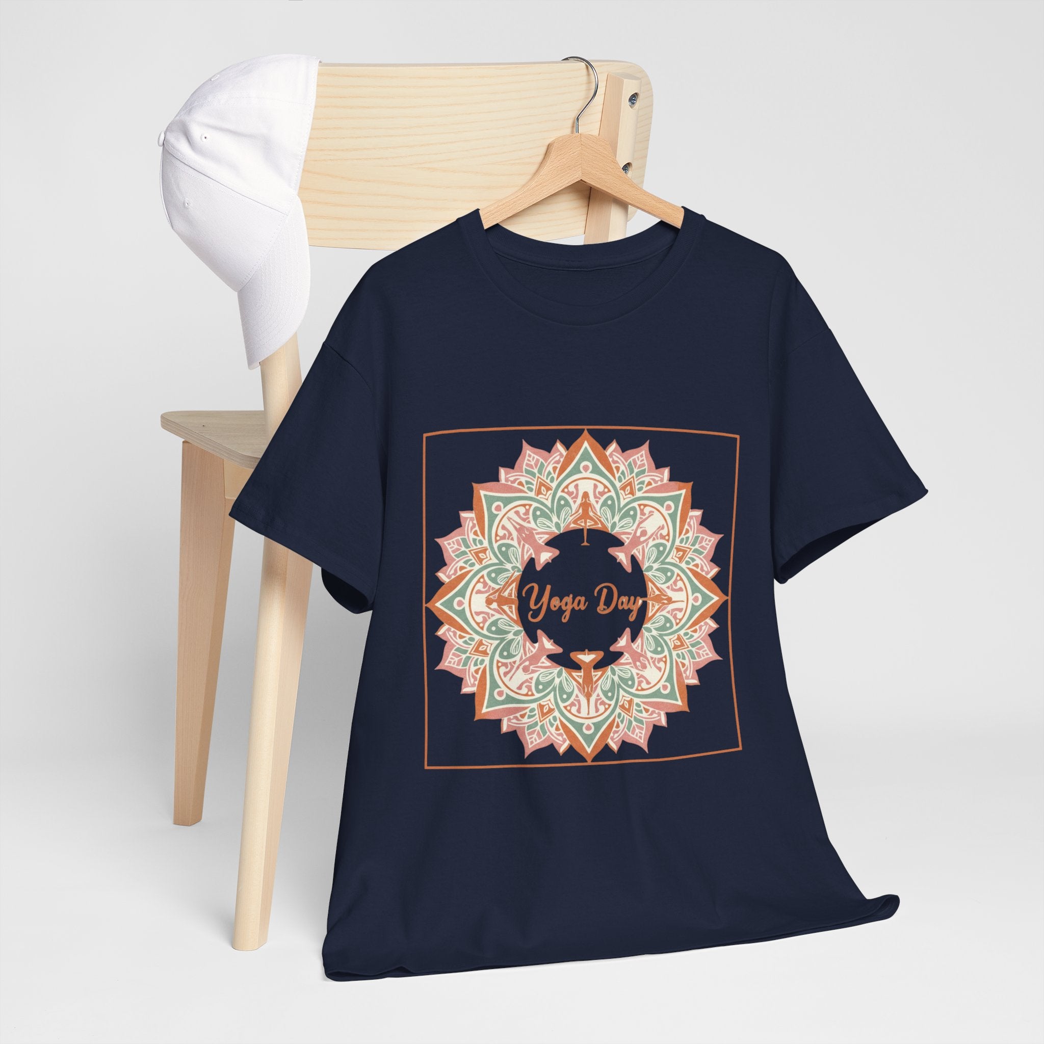 Yoga Day Mandala T-Shirt — Floral Spiritual Yoga Tee