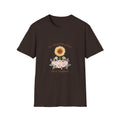 Floral Inspirational Women T-Shirt — 'In a World Full of Roses Be a Sunflower'