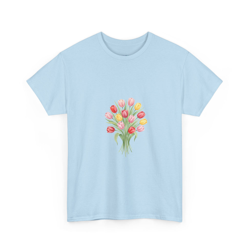 Tulip Bouquet Tee — Women's Watercolor Floral DTG Graphic T-Shirt