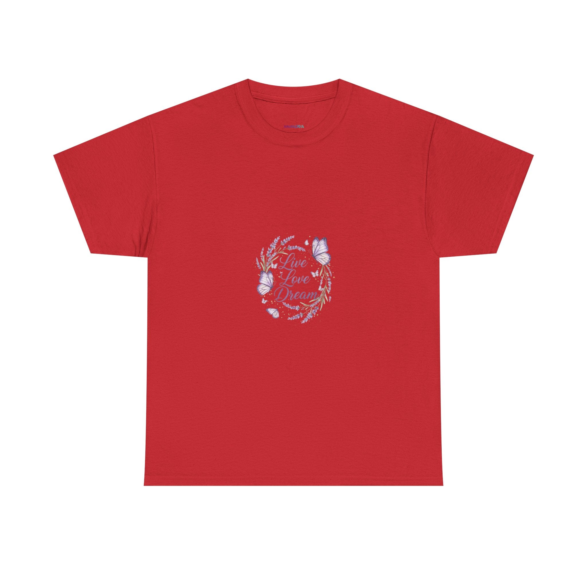 Live Your Dream Tee — Women's Floral Botanical Graphic T-Shirt