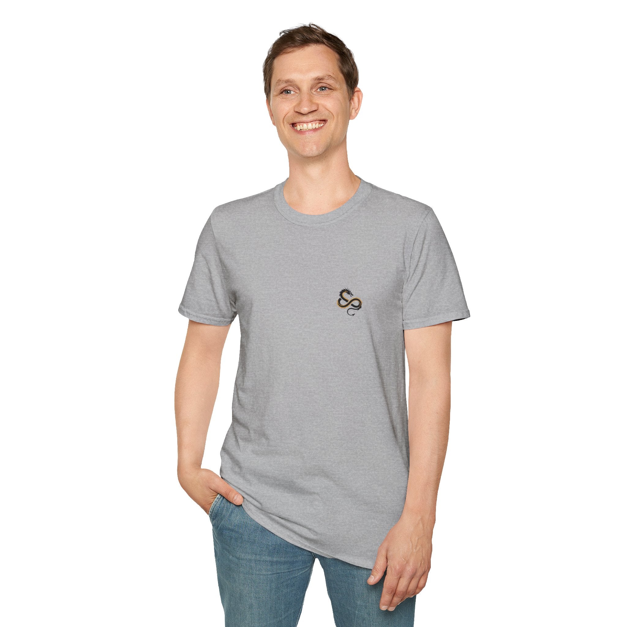 Infinity Dragon Men's Graphic T-Shirt | DTG-Printed 'Always Be Yourself or Always Be a Dragon' Tee