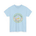 Hello Spring Unisex Heavy Cotton Tee - Floral Design for Spring Celebrations