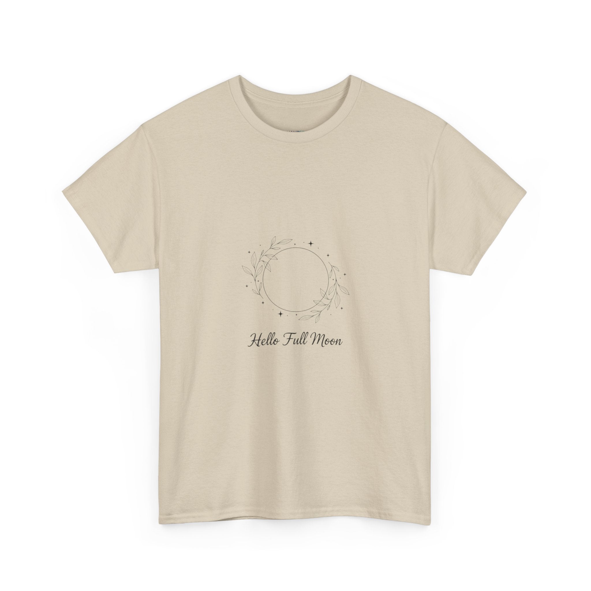 Hello Full Moon Celestial Unisex DTG T-Shirt