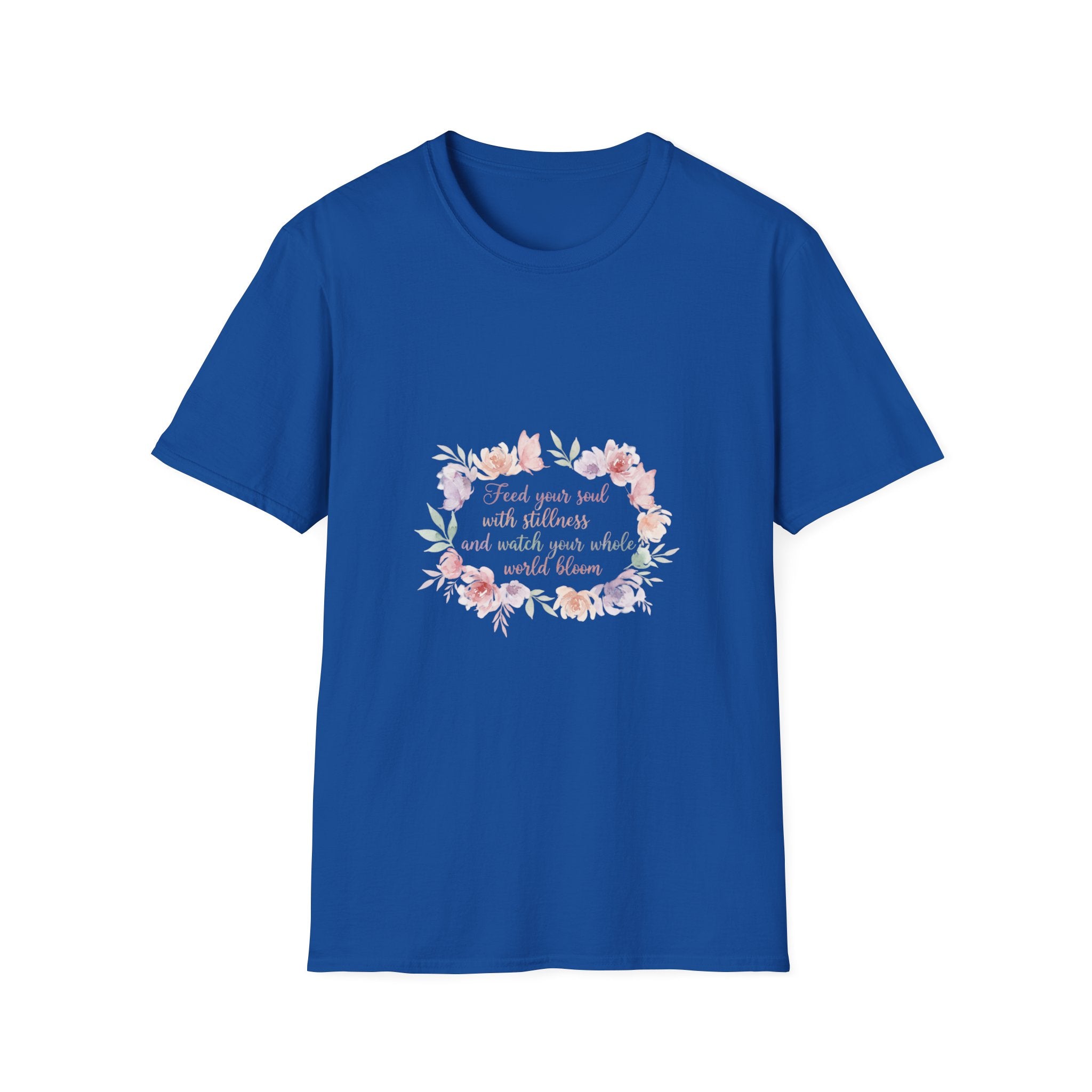 Floral Faith T-Shirt | "Trust Your Soul and Your Faith" | Women's Christian Tee
