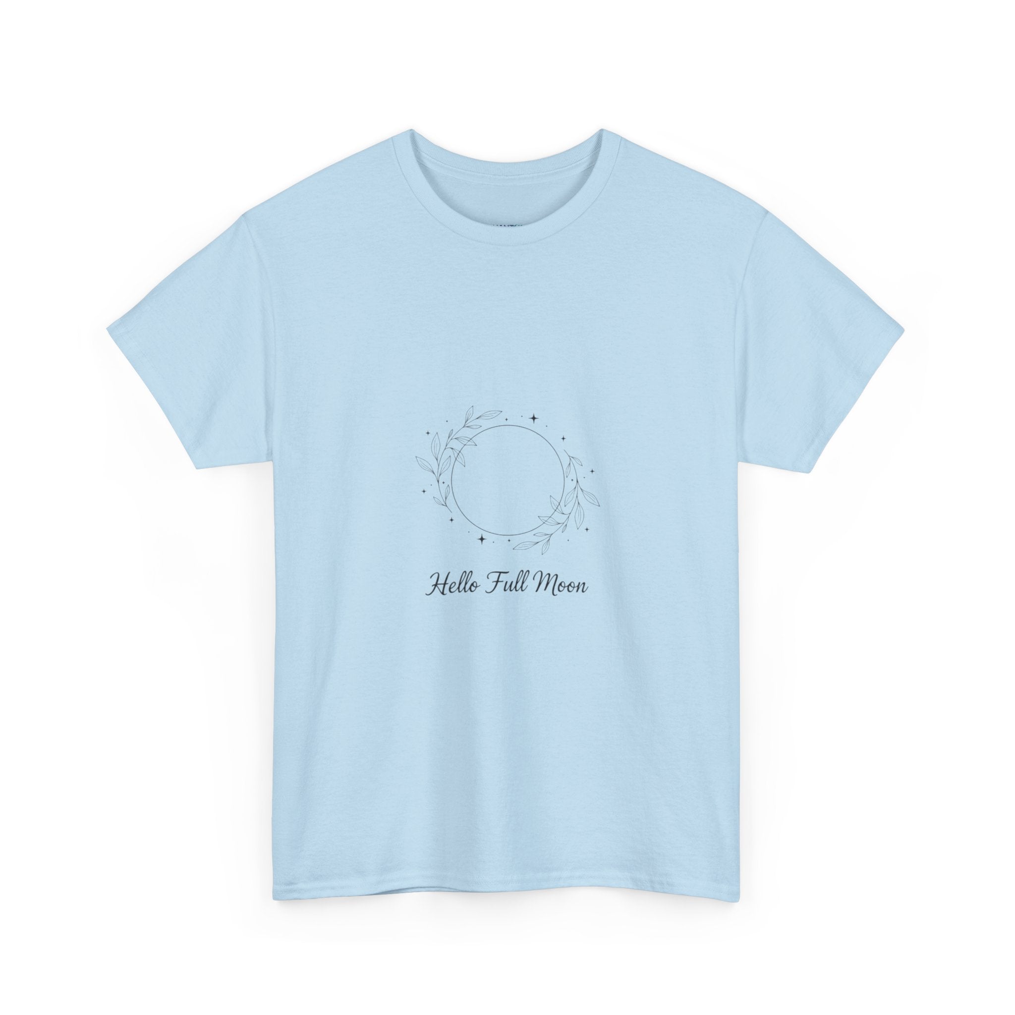 Hello Full Moon Celestial Unisex DTG T-Shirt