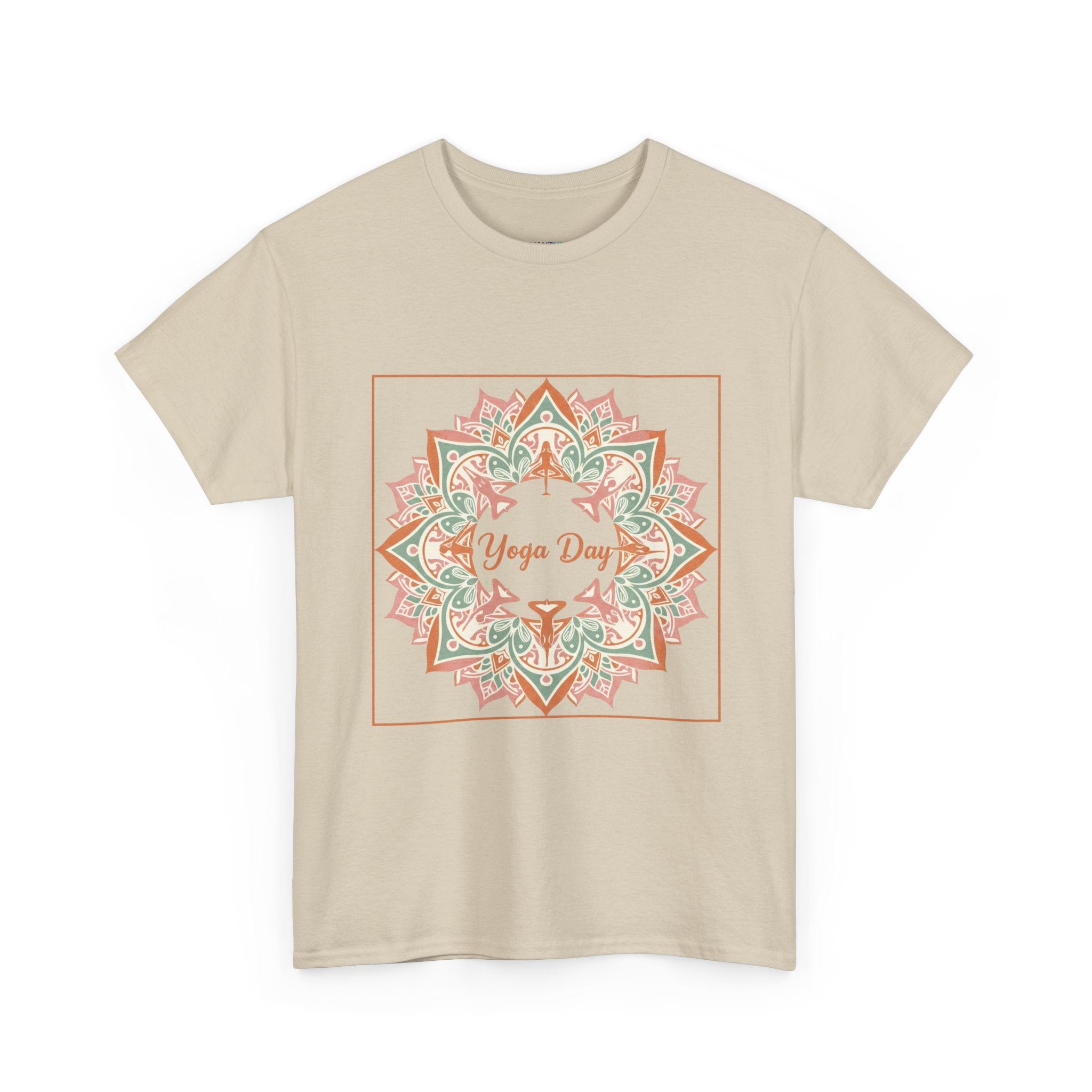Yoga Day Mandala T-Shirt — Floral Spiritual Yoga Tee