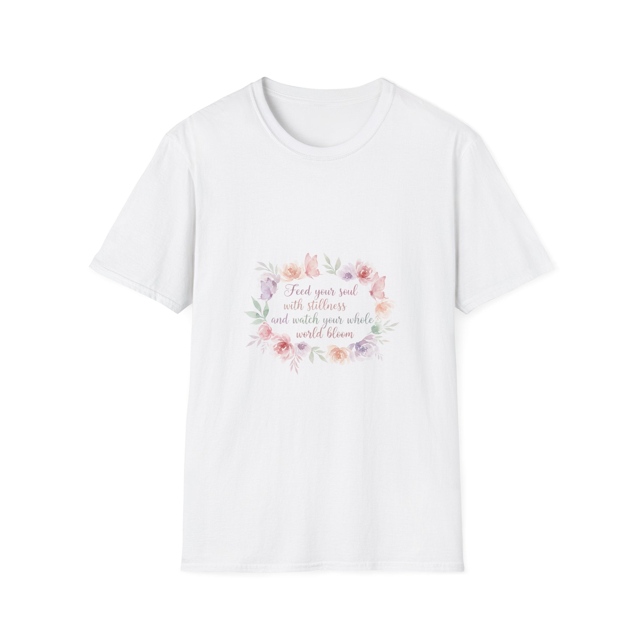 Floral Faith T-Shirt | "Trust Your Soul and Your Faith" | Women's Christian Tee