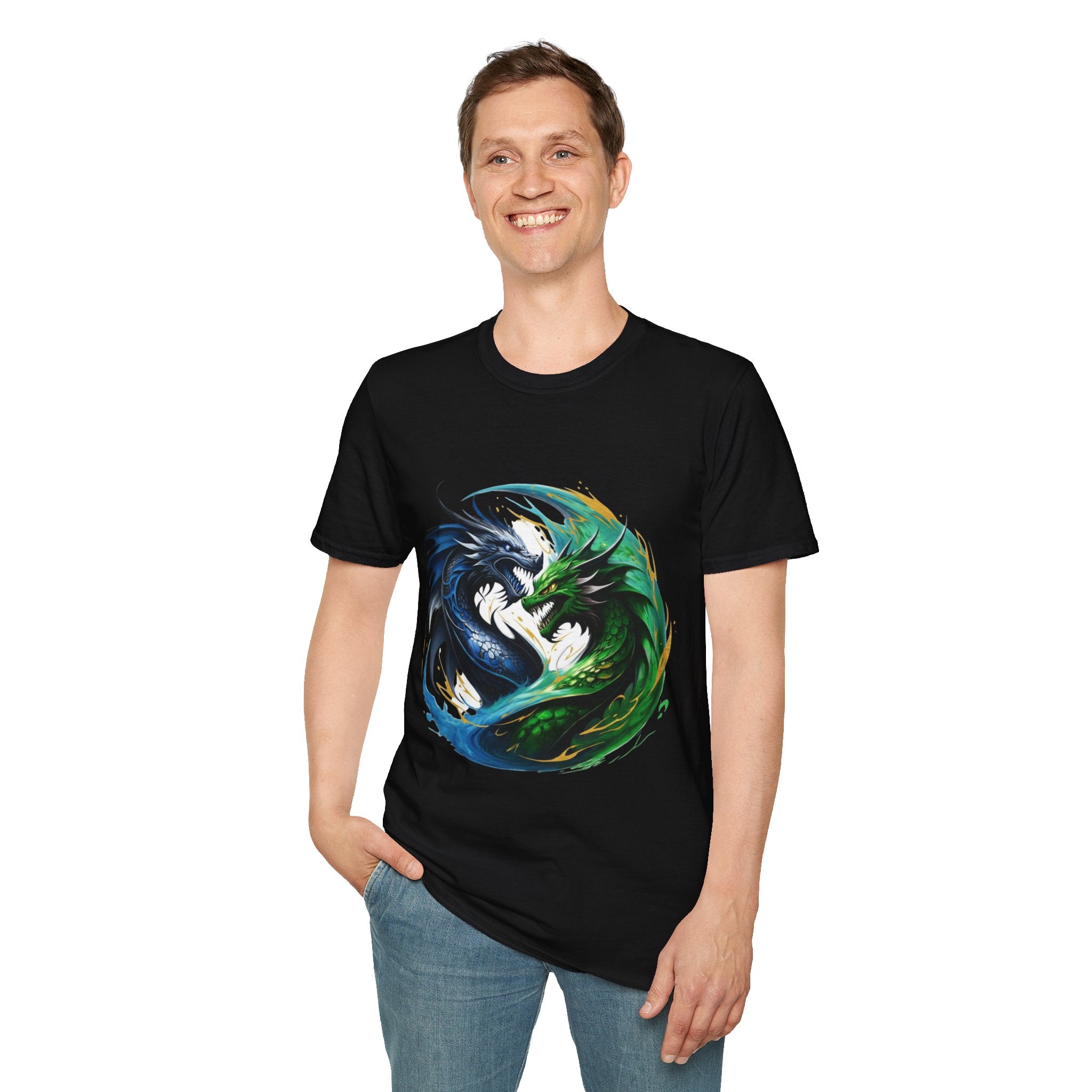 Men's Dragon Yin Yang T-Shirt