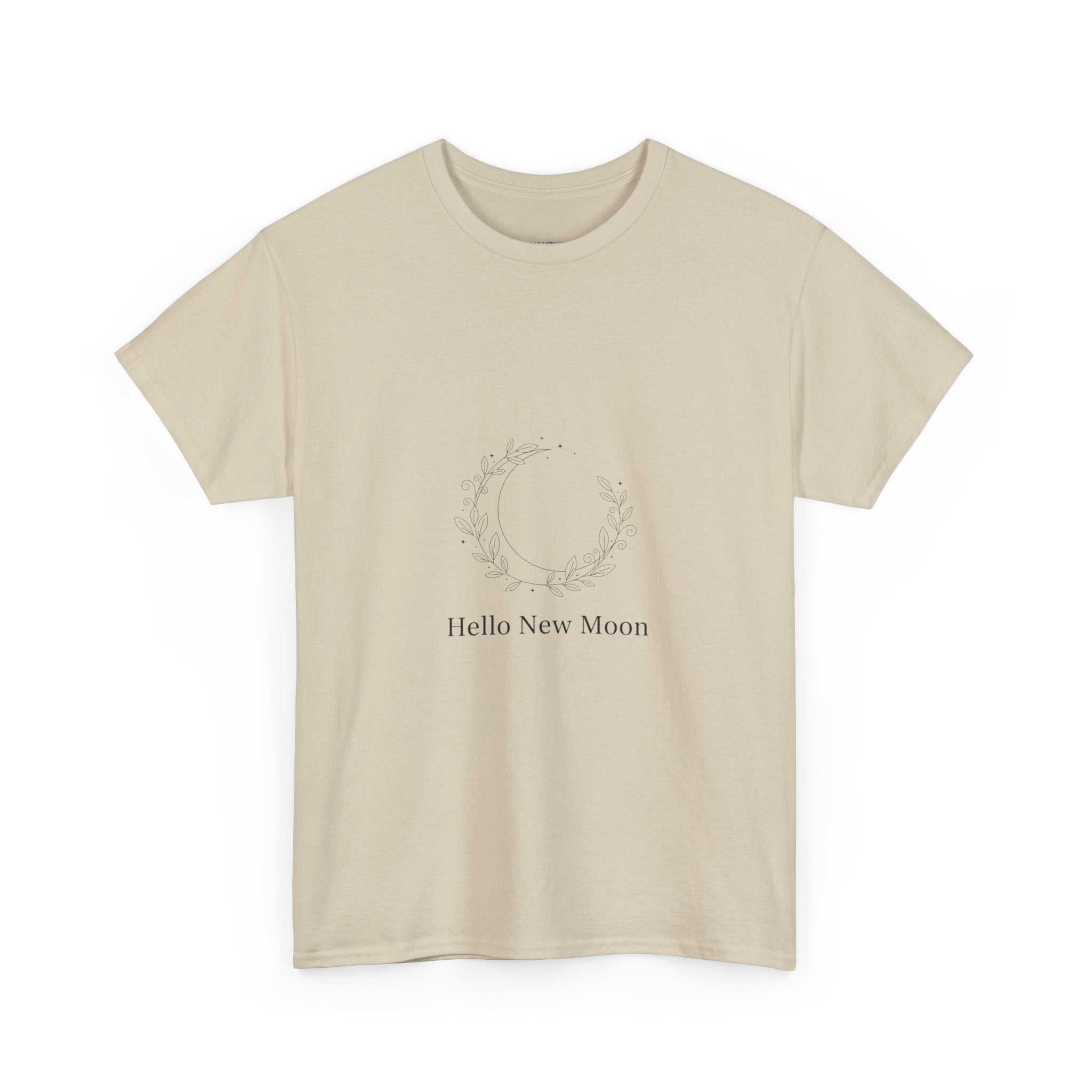 Hello New Moon Minimalist Unisex DTG T-Shirt