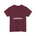 America Unisex T-Shirt — Minimal Patriotic Tee with Red Star | DTG Print
