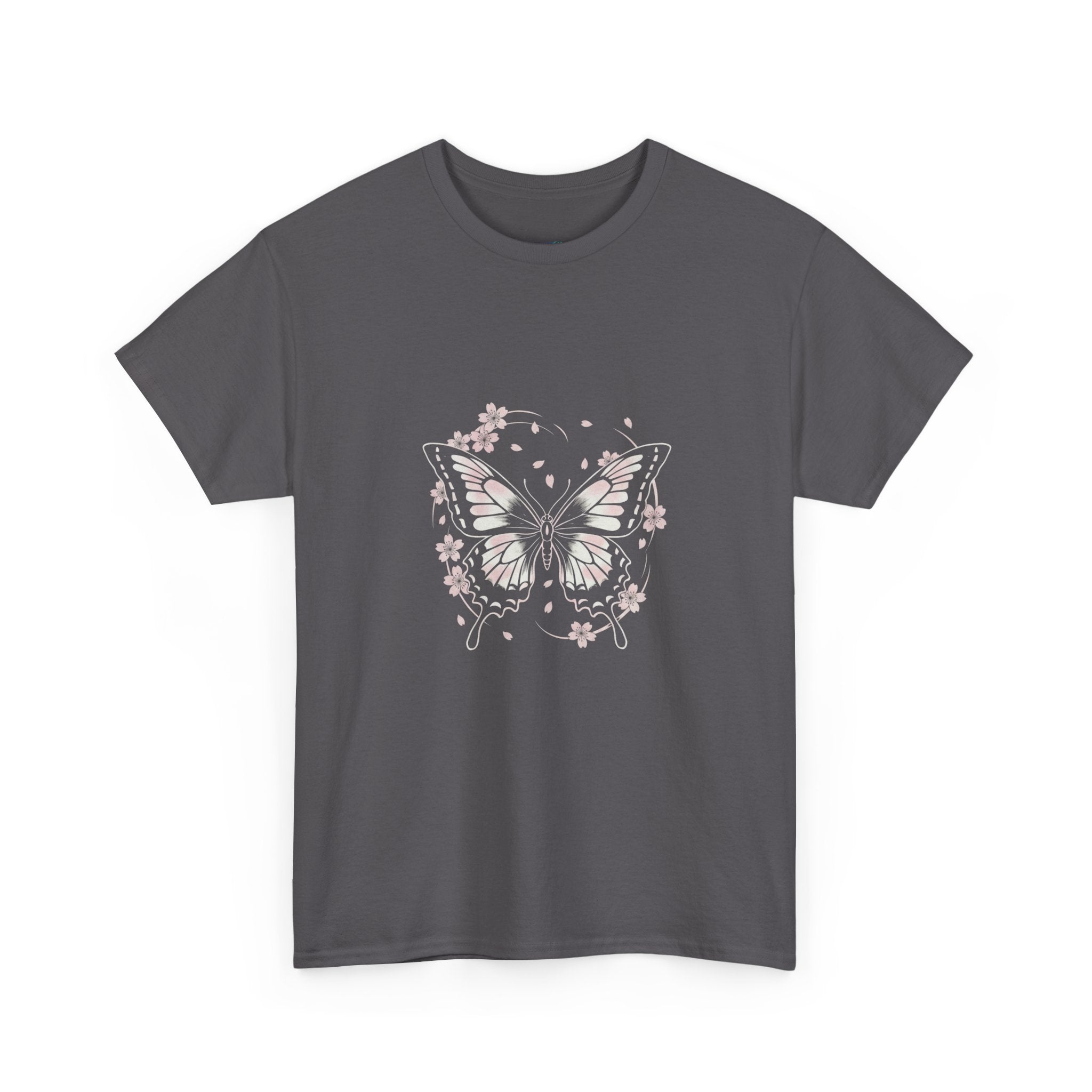 Butterfly Floral Tee — Women's Pastel Graphic T-Shirt