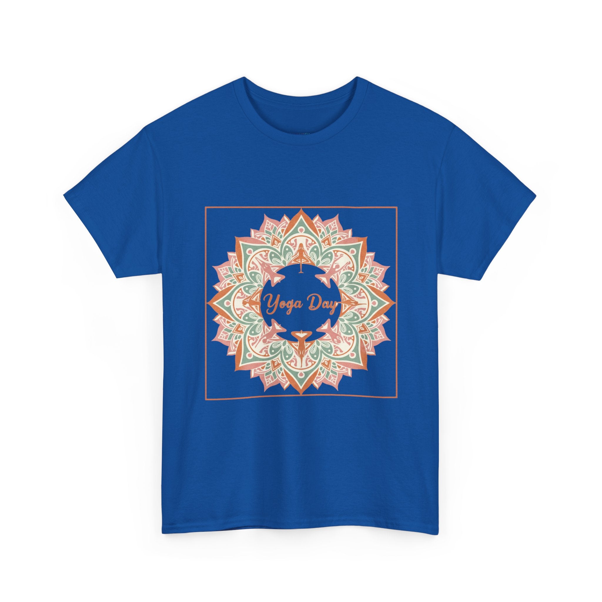 Yoga Day Mandala T-Shirt — Floral Spiritual Yoga Tee