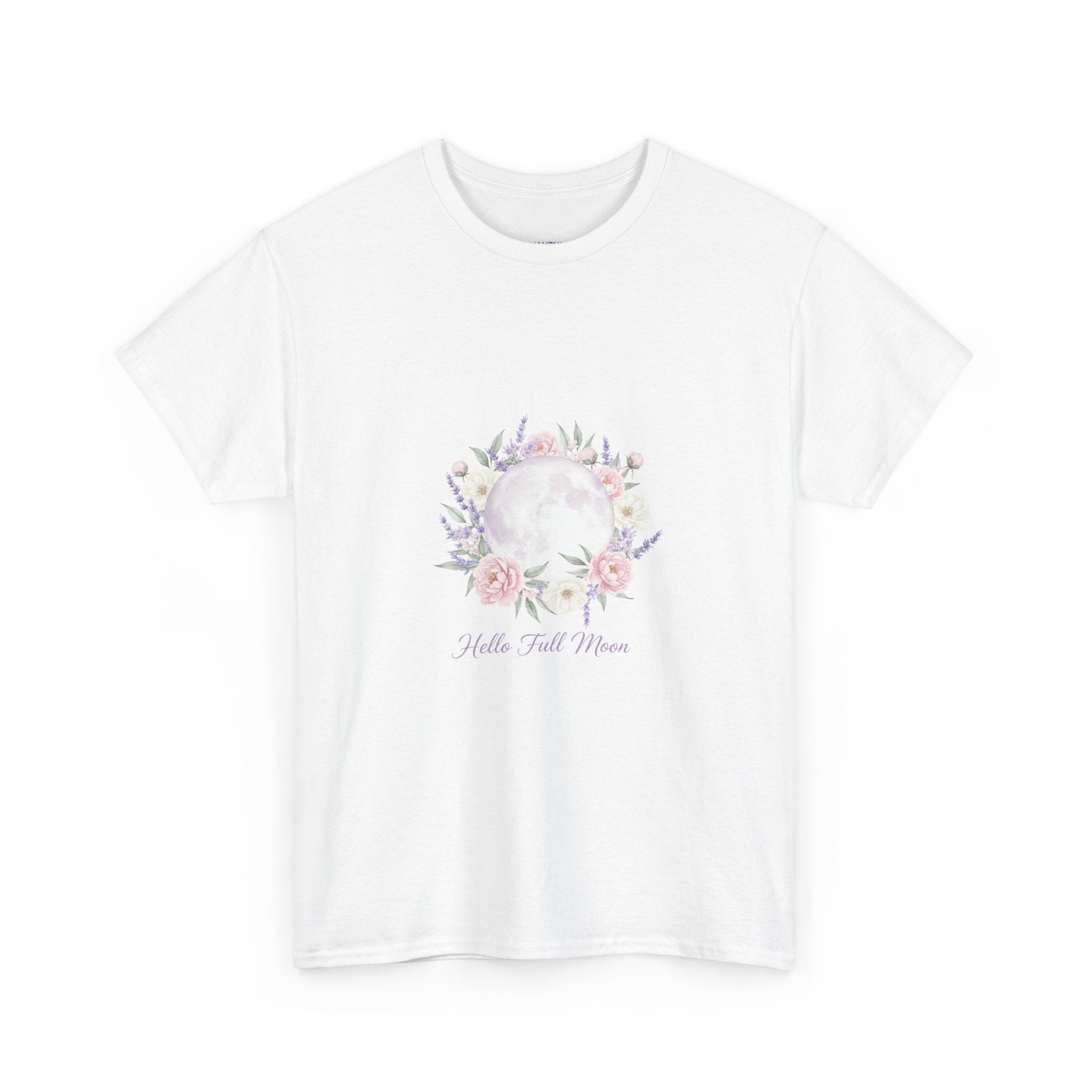 Hello Full Moon Pastel Floral Women's DTG T-Shirt