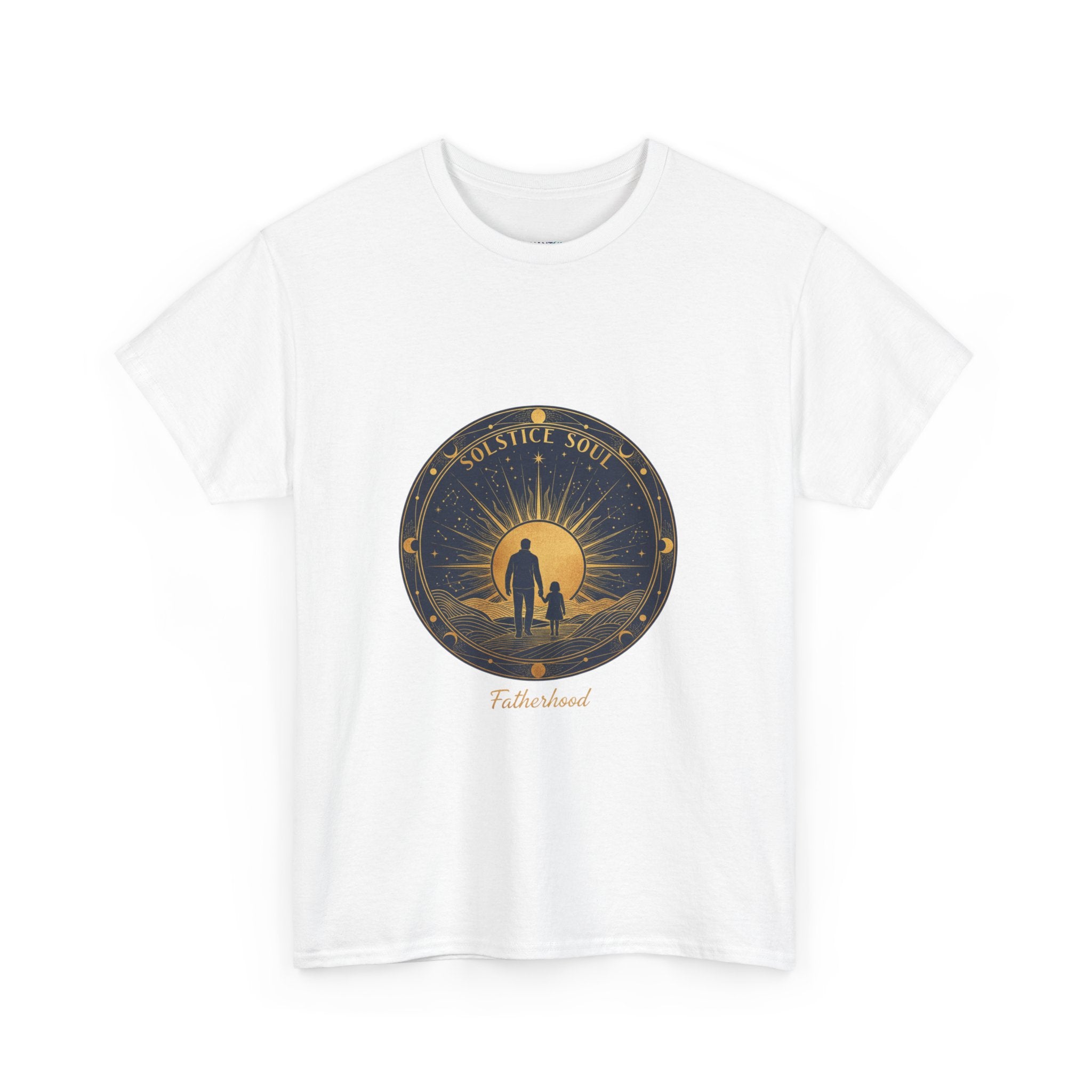 Adventure Awaits Men's T-Shirt — Sunset Silhouette Graphic Tee | DTG Print