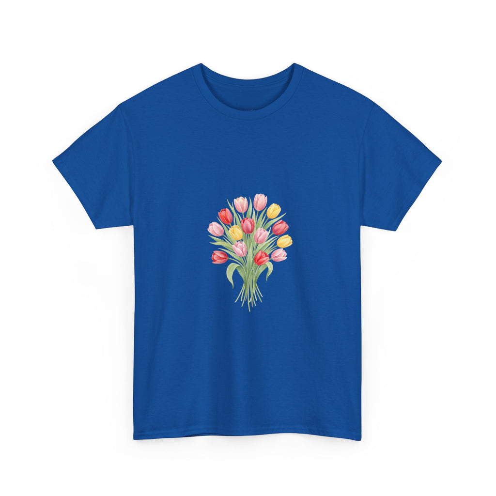 Tulip Bouquet Tee — Women's Watercolor Floral DTG Graphic T-Shirt