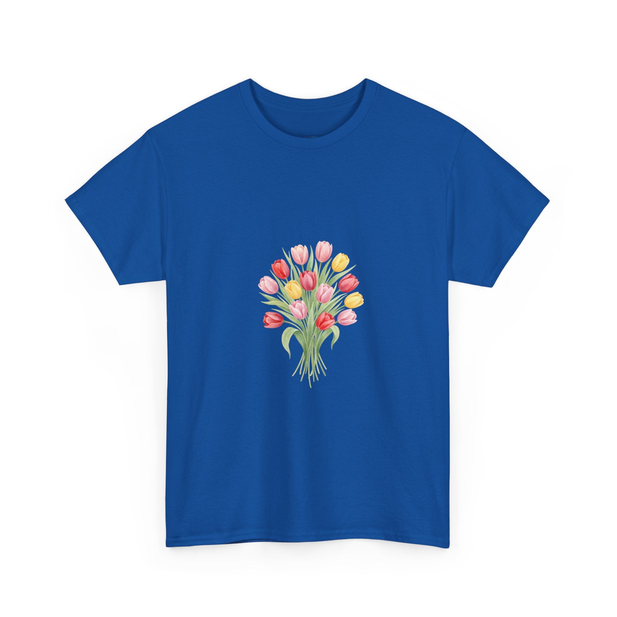 Tulip Bouquet Tee — Women's Watercolor Floral DTG Graphic T-Shirt