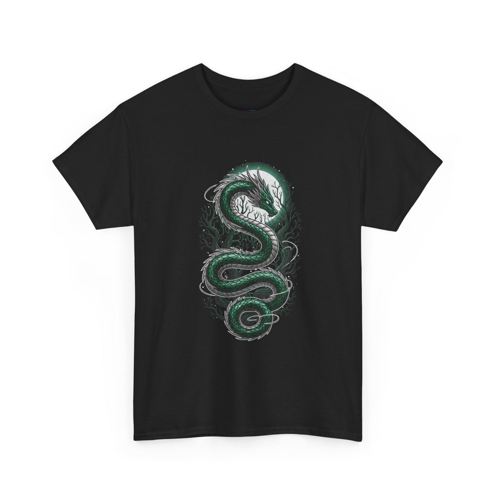 Green Serpent Branches Men's T-Shirt — DTG Printed Cotton Tee