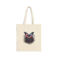 Butterfly Galaxy Canvas Tote Bag | Cosmic Floral Cotton Tote