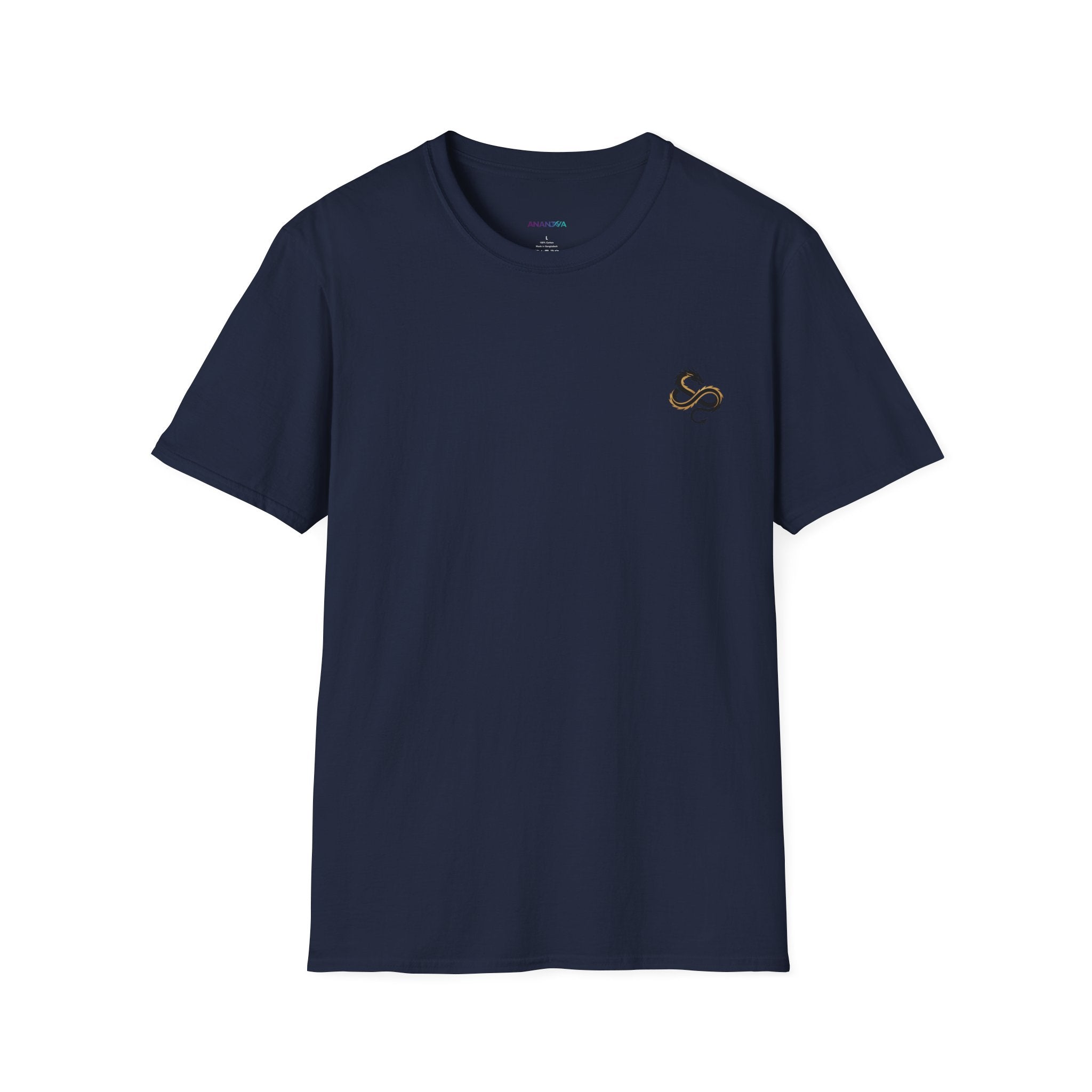 Men's Graphic T-Shirt — Fantasy Dragon Watercolor Art with Script Quote