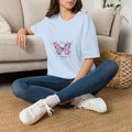 Butterfly Infinity Women's T-Shirt | DTG-Printed Purple Floral & Infinity Design Tee