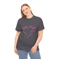 Butterfly Heart Tee — Women's Floral Heart Graphic T-Shirt