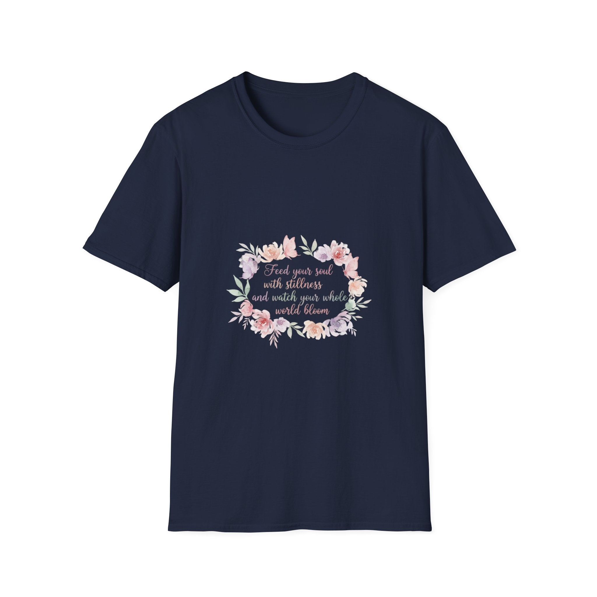 Floral Faith T-Shirt | "Trust Your Soul and Your Faith" | Women's Christian Tee