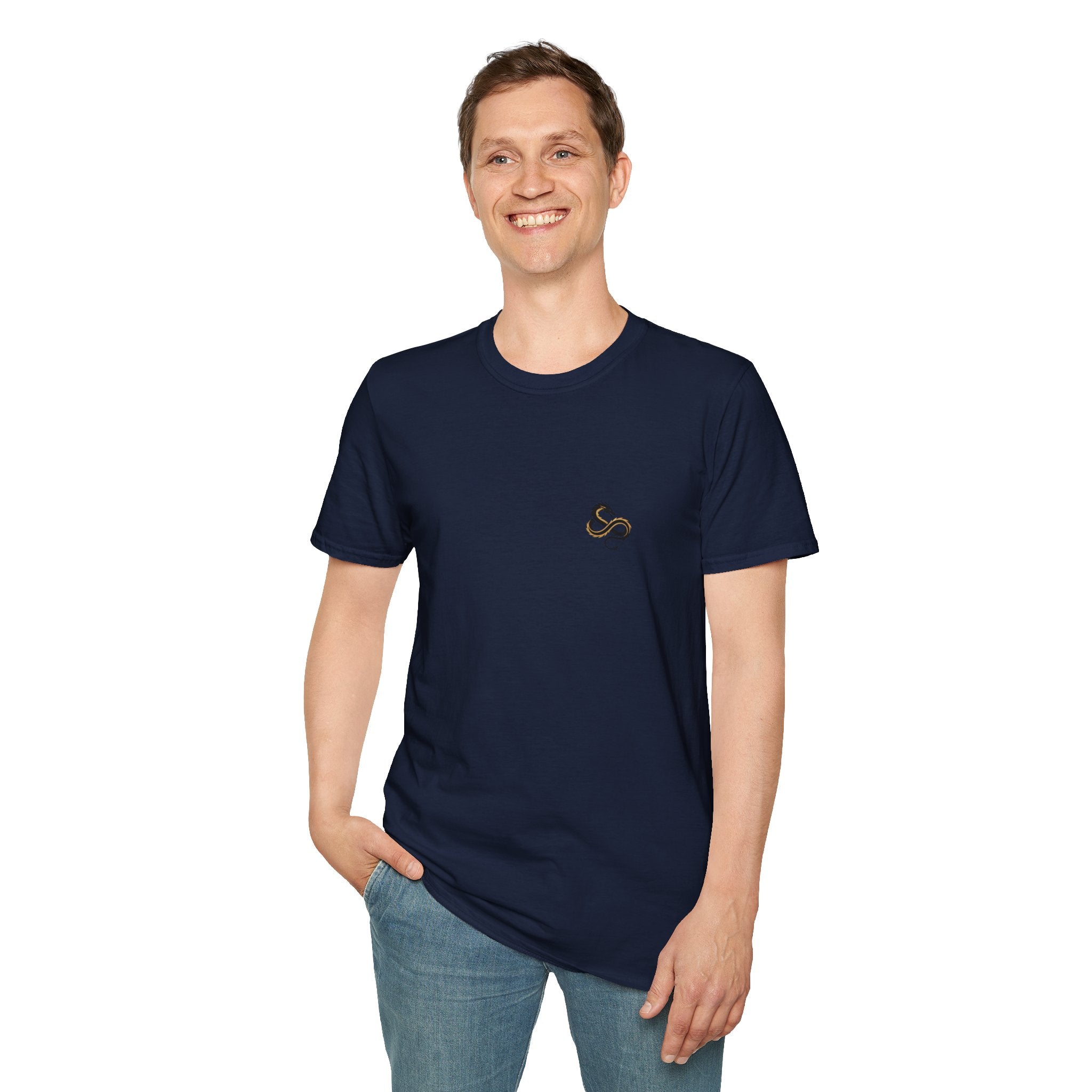 Infinity Dragon Men's Graphic T-Shirt | DTG-Printed 'Always Be Yourself or Always Be a Dragon' Tee
