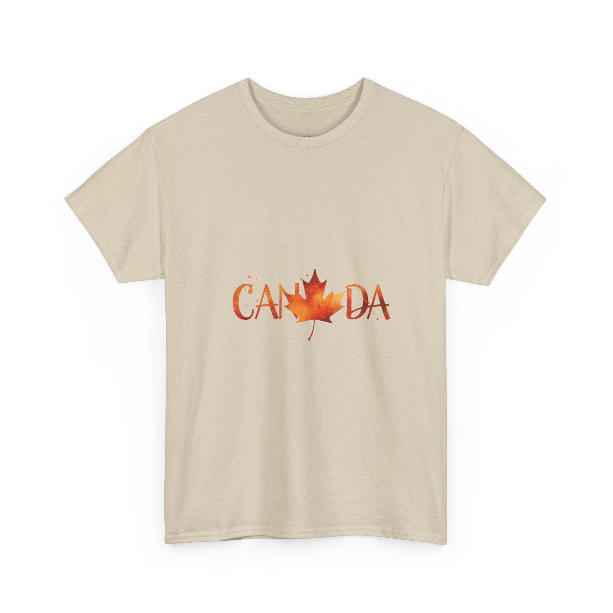 Canada Maple Leaf Unisex T-Shirt — Autumn Watercolour Graphic Tee | DTG Print
