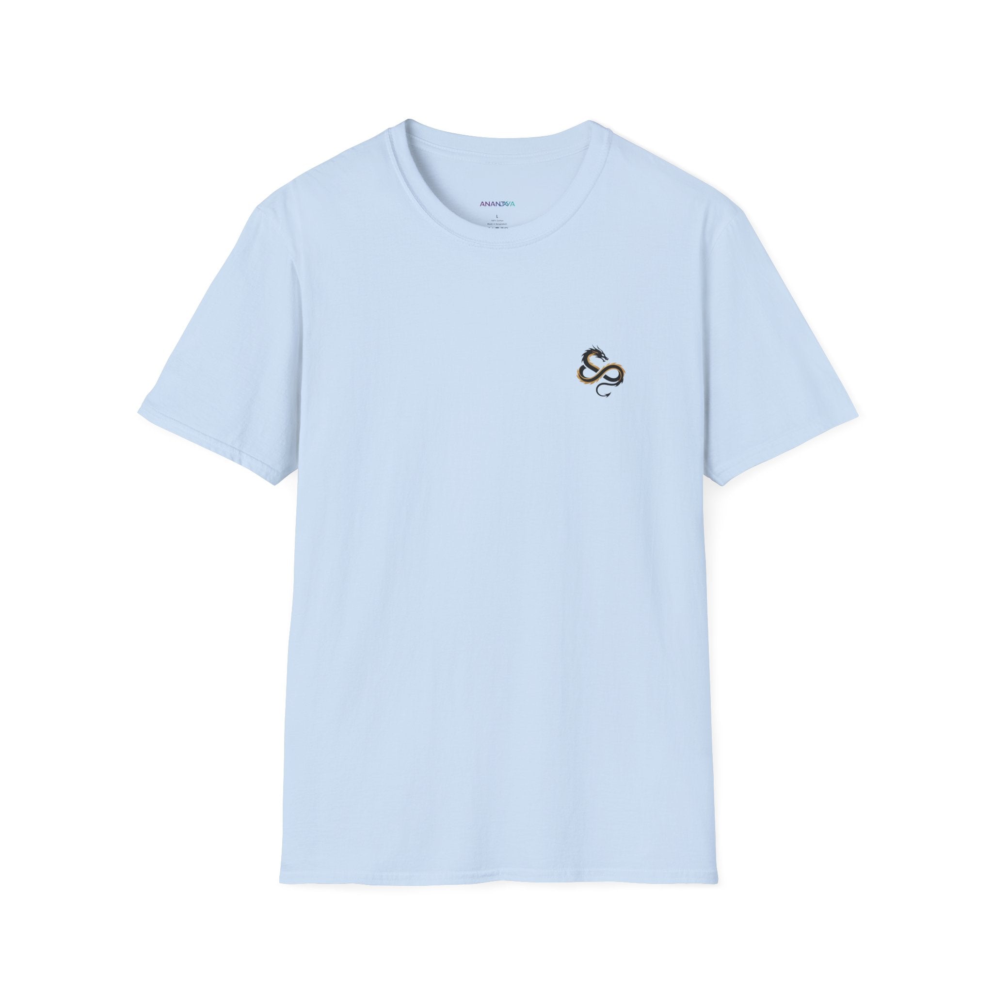 Men's Graphic Tee — Flaming Snake Crest with "Born to Rise" Banner