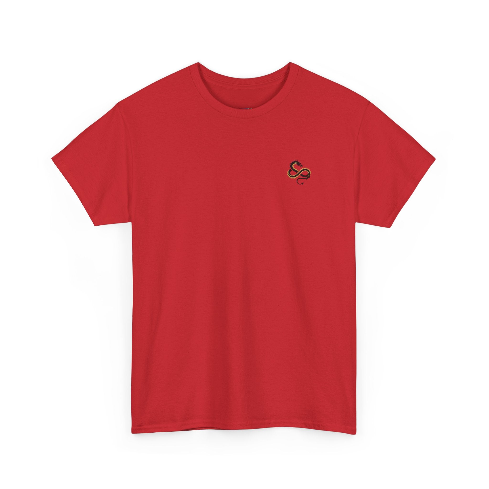 Green Serpent Graphic Men's T-Shirt — DTG Printed Back Art Cotton Tee