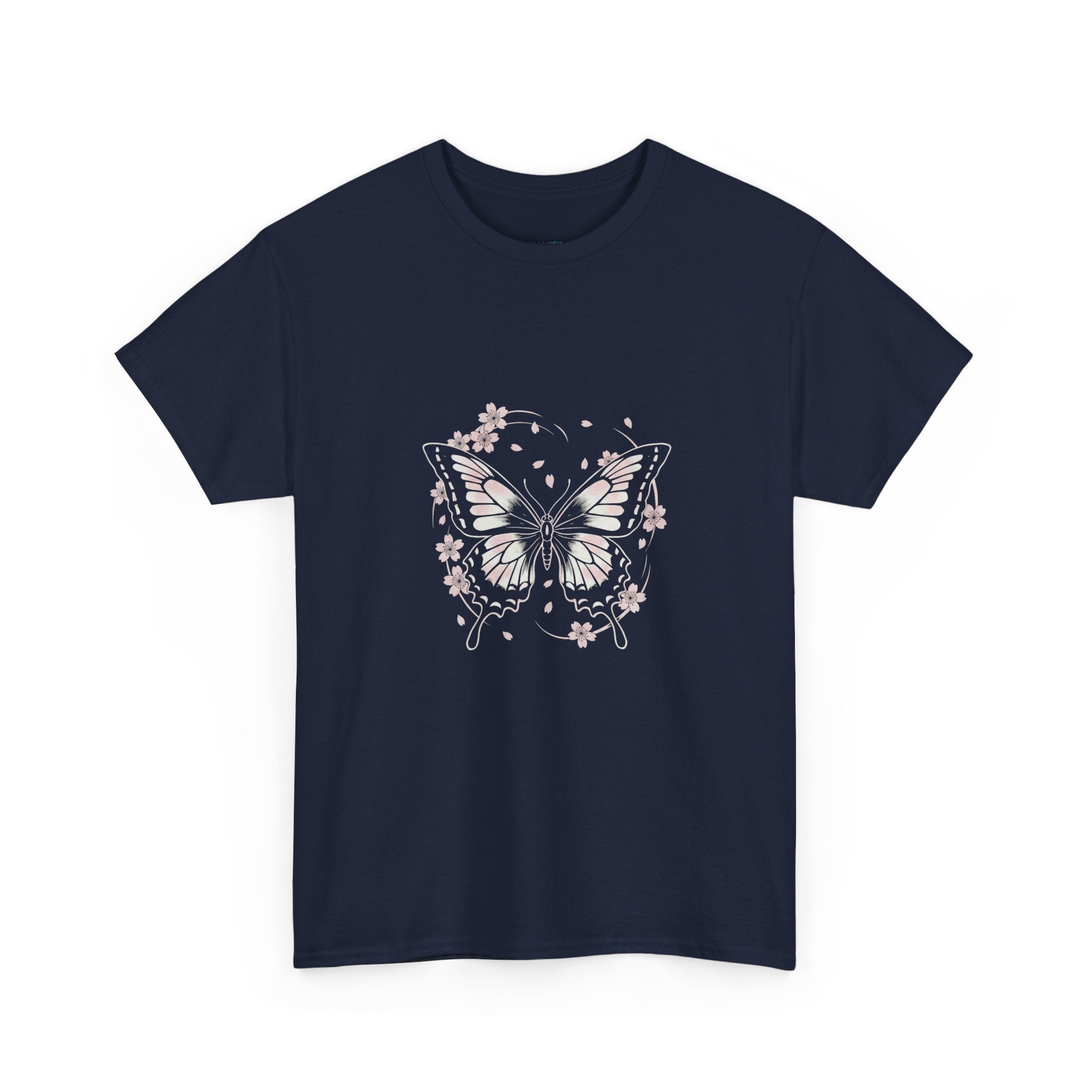 Butterfly Floral Tee — Women's Pastel Graphic T-Shirt