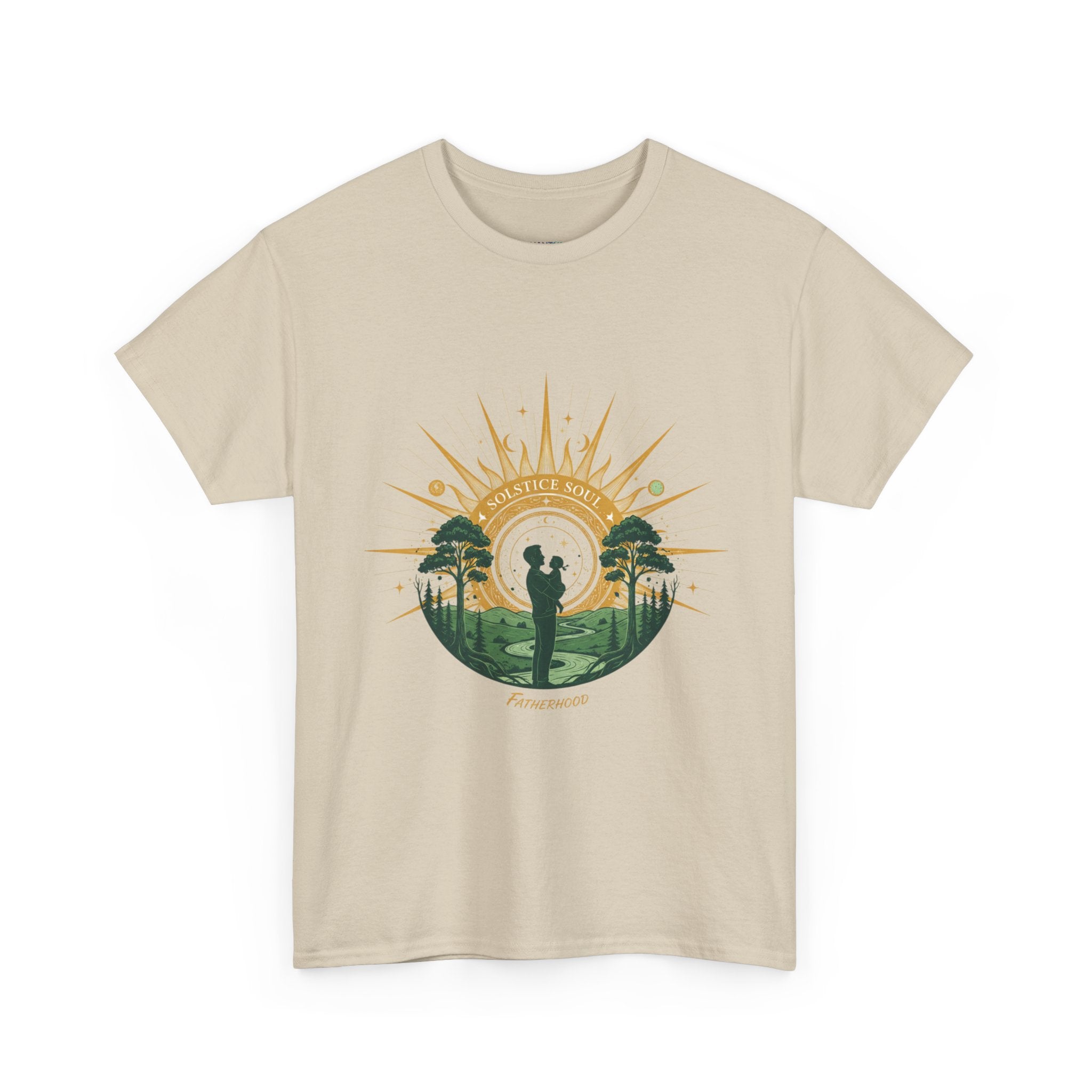 Sunrise Couple Men's T-Shirt — Romantic Silhouette Graphic Tee | DTG Print
