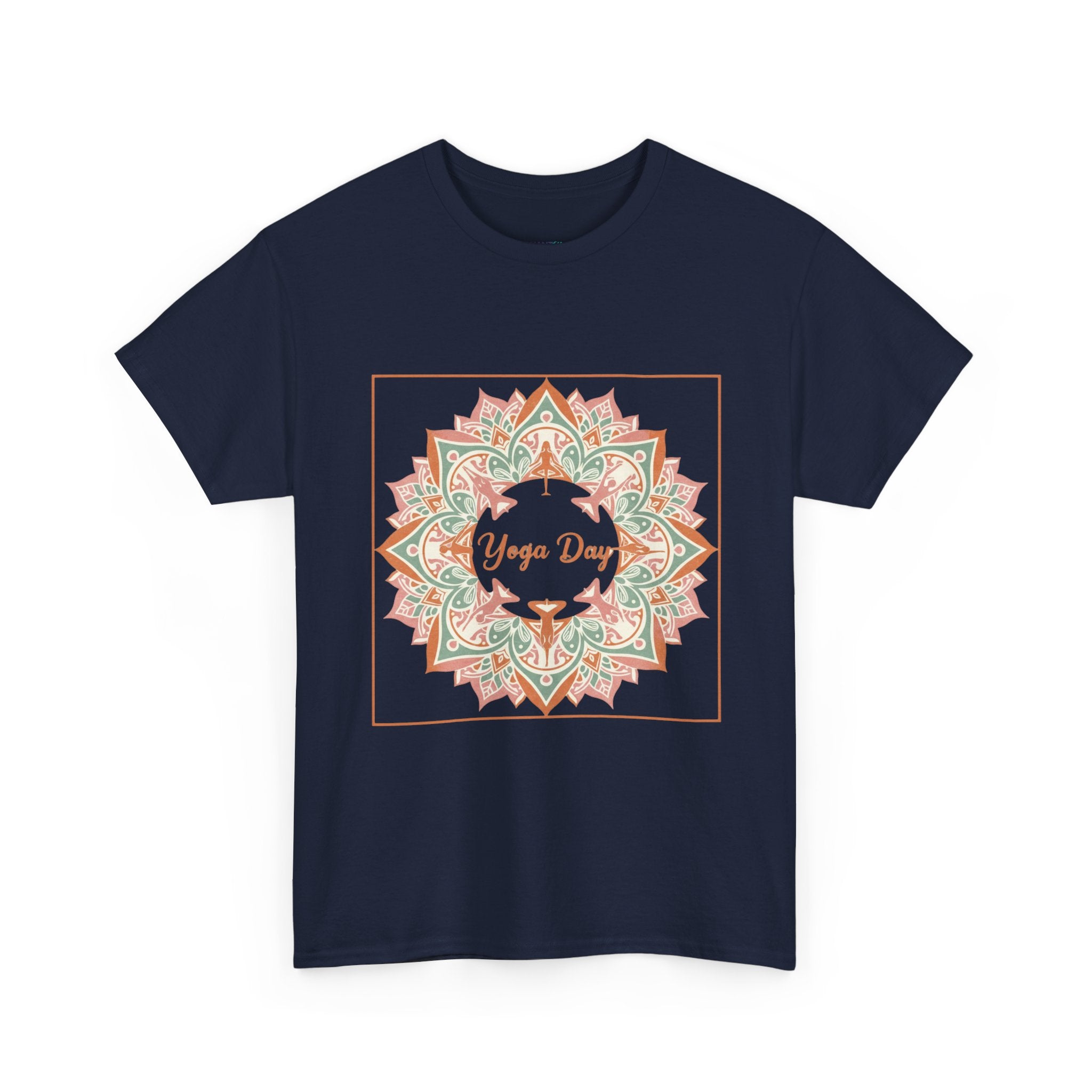 Yoga Day Mandala T-Shirt — Floral Spiritual Yoga Tee