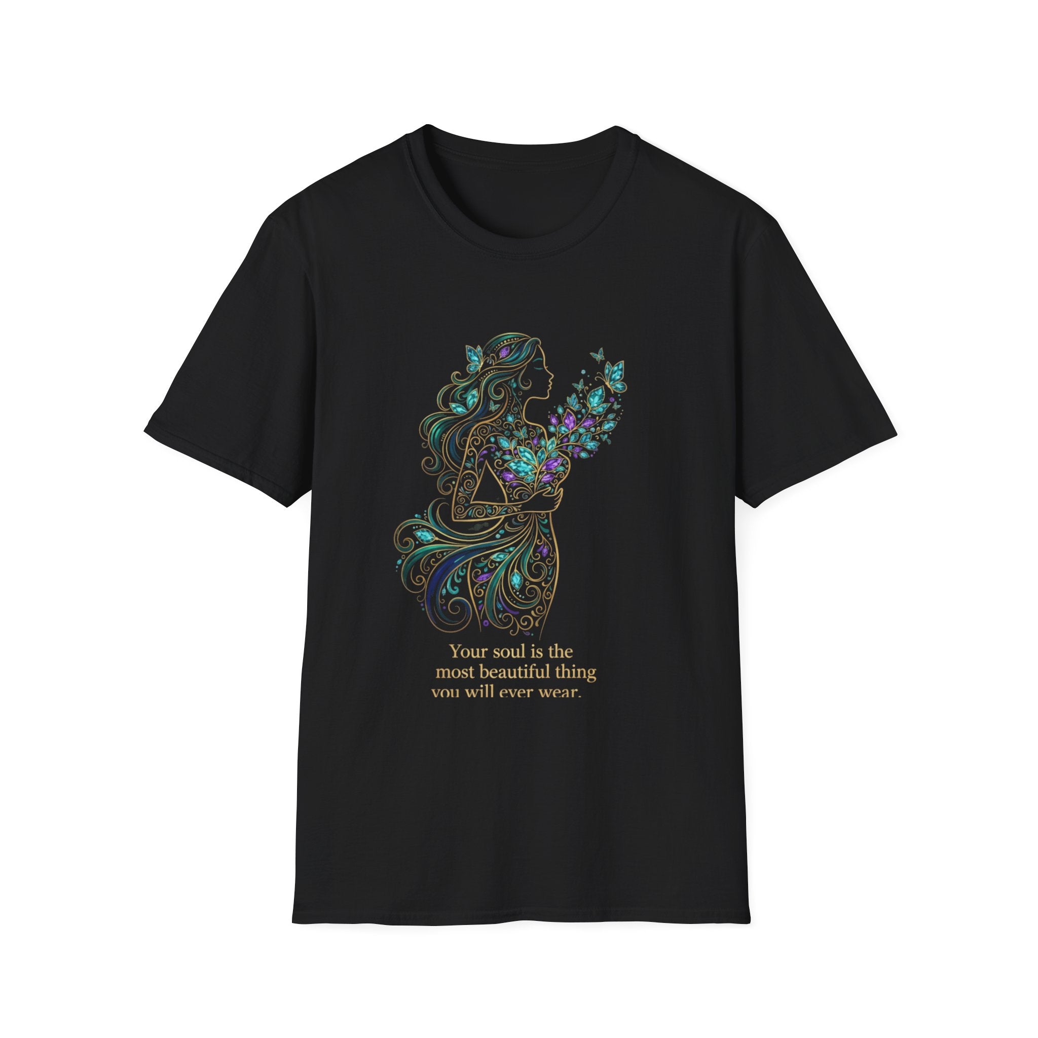 Floral Guitar Tee | DTG Printed Women's Graphic T-Shirt | Soul Quote Tee