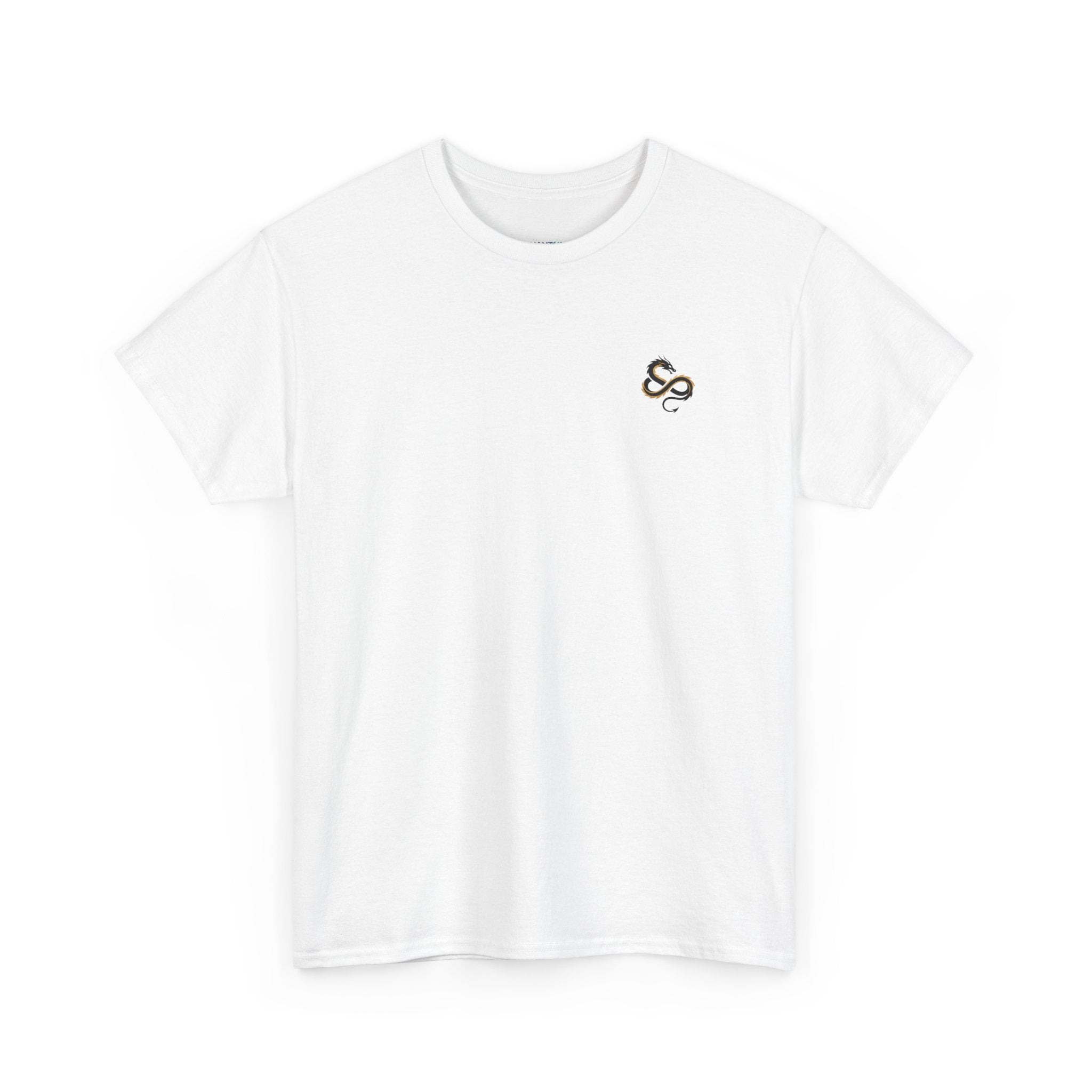 Green Serpent Graphic Men's T-Shirt — DTG Printed Back Art Cotton Tee