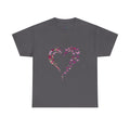 Butterfly Heart Tee — Women's Floral Heart Graphic T-Shirt