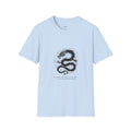Men's Graphic Tee — Black Eastern Dragon Illustration with Inspirational Quote