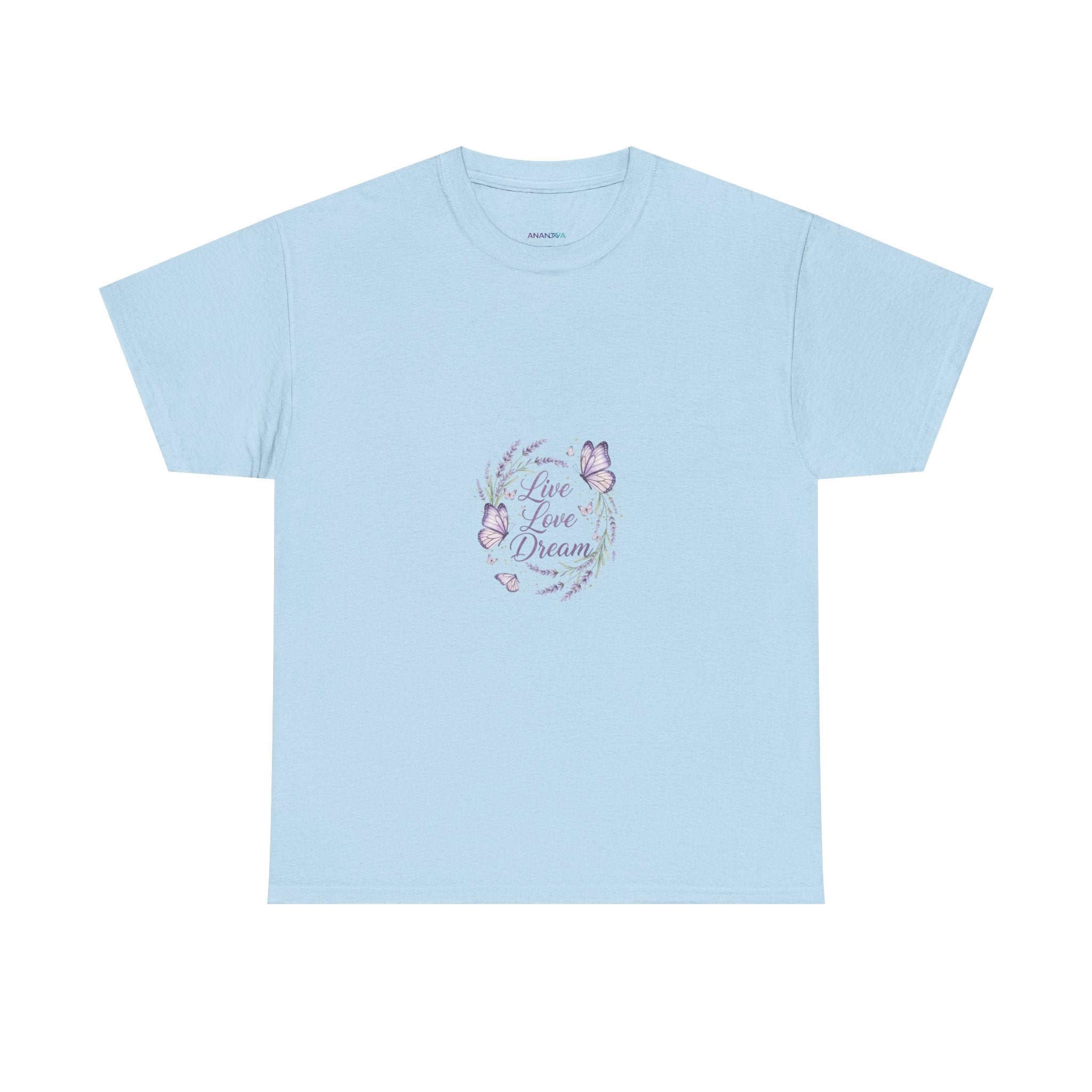 Live Your Dream Tee — Women's Floral Botanical Graphic T-Shirt