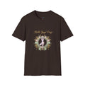 Yoga Day Floral T-Shirt — 'Hello Yoga Day' Pastel Mandala Tee