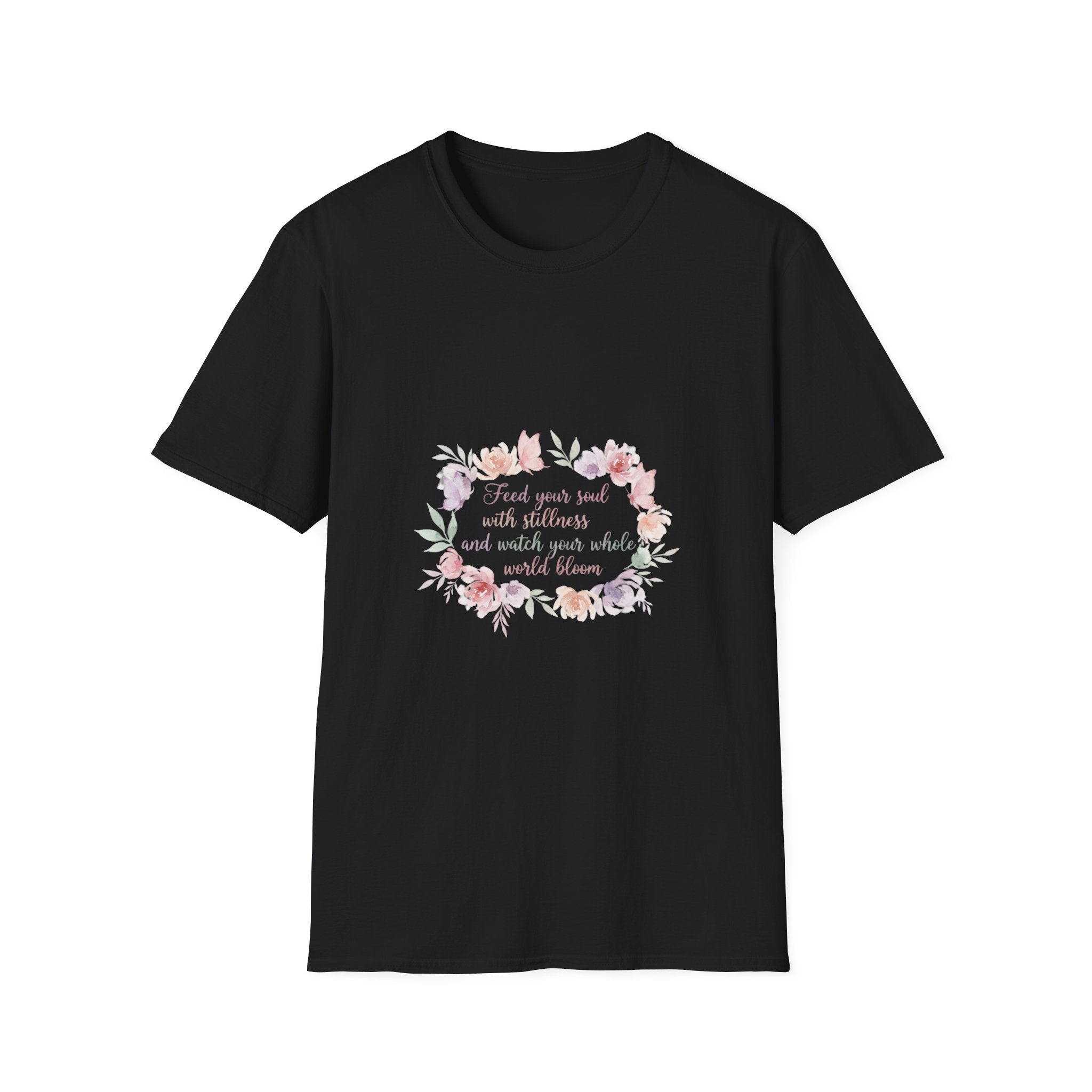 Floral Faith T-Shirt | "Trust Your Soul and Your Faith" | Women's Christian Tee