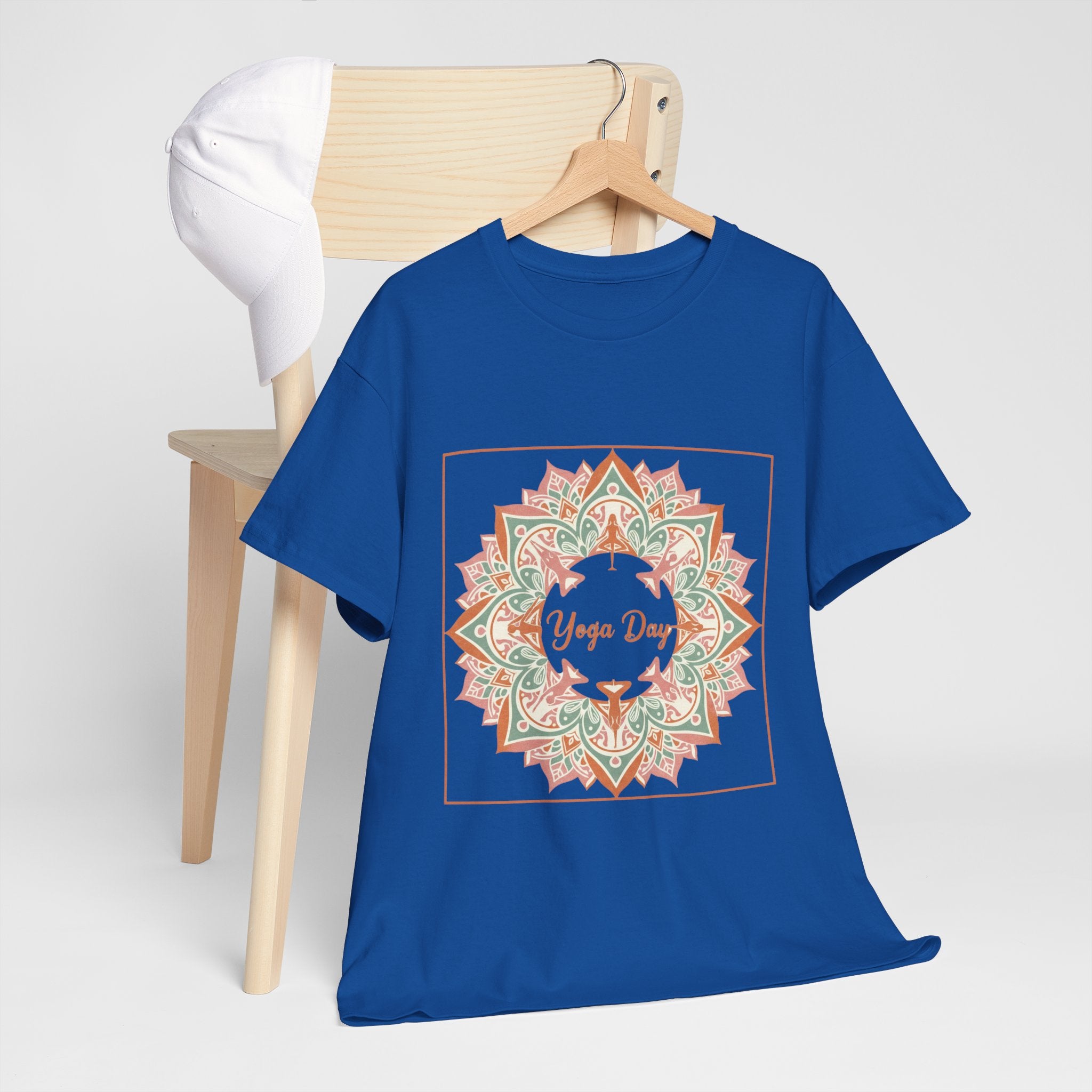 Yoga Day Mandala T-Shirt — Floral Spiritual Yoga Tee