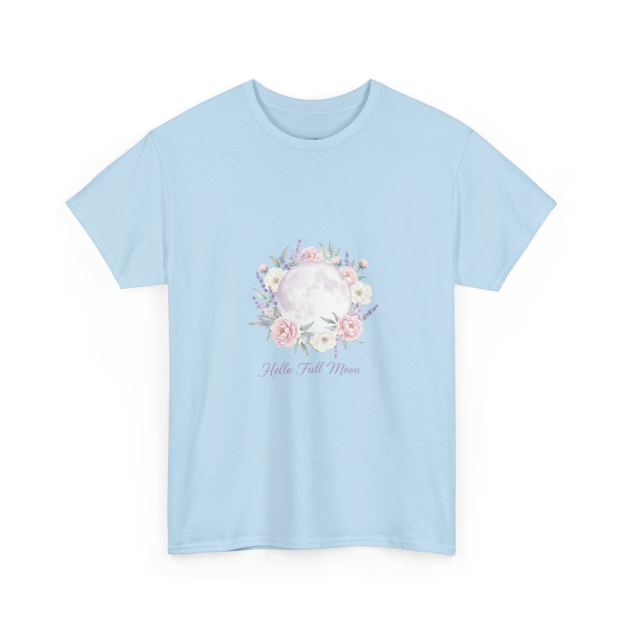 Hello Full Moon Pastel Floral Women's DTG T-Shirt