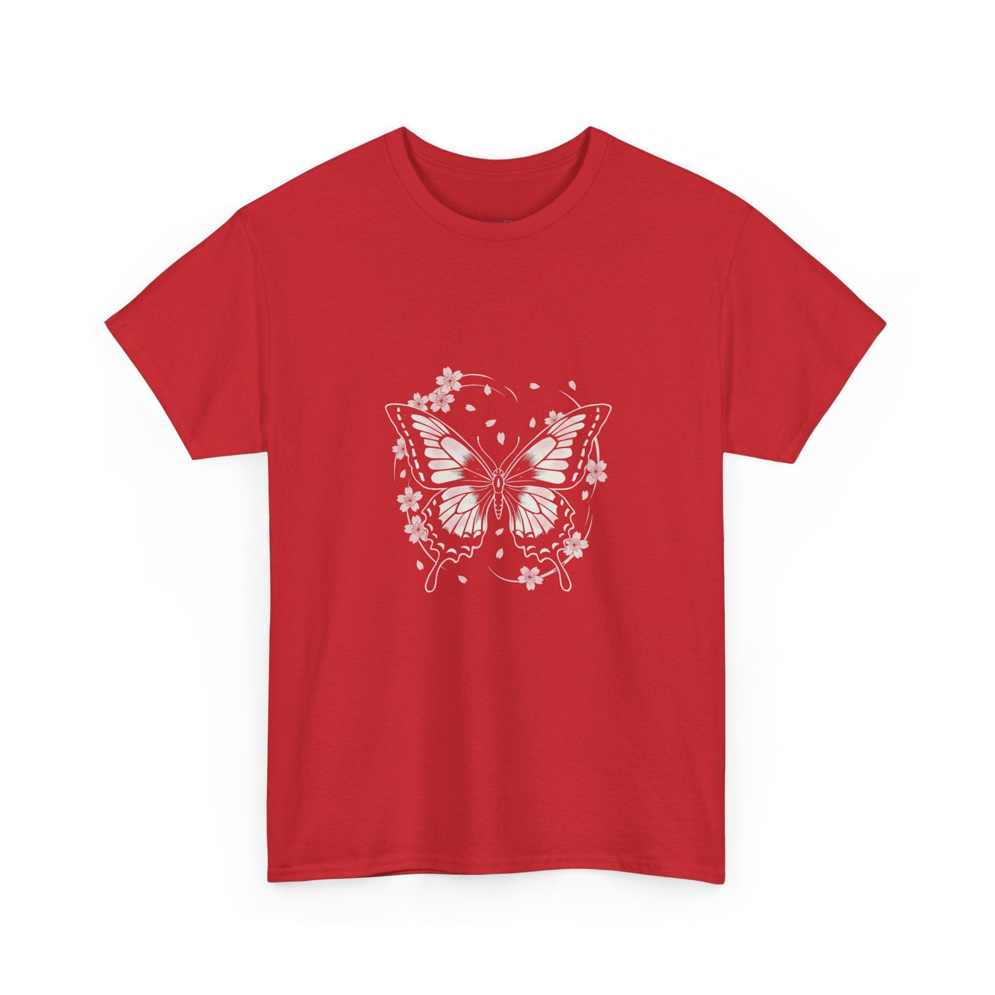 Butterfly Floral Tee — Women's Pastel Graphic T-Shirt