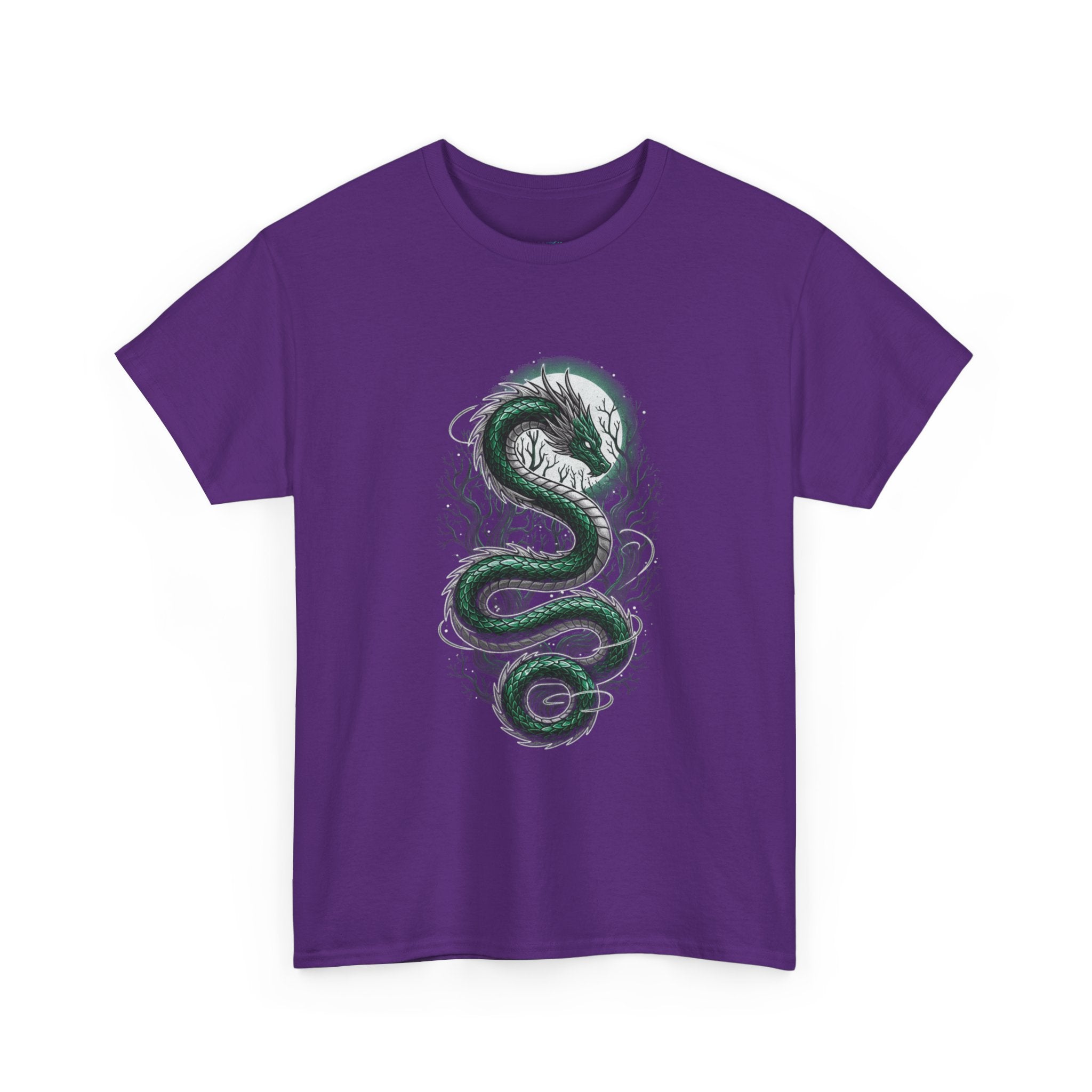 Green Serpent Branches Men's T-Shirt — DTG Printed Cotton Tee