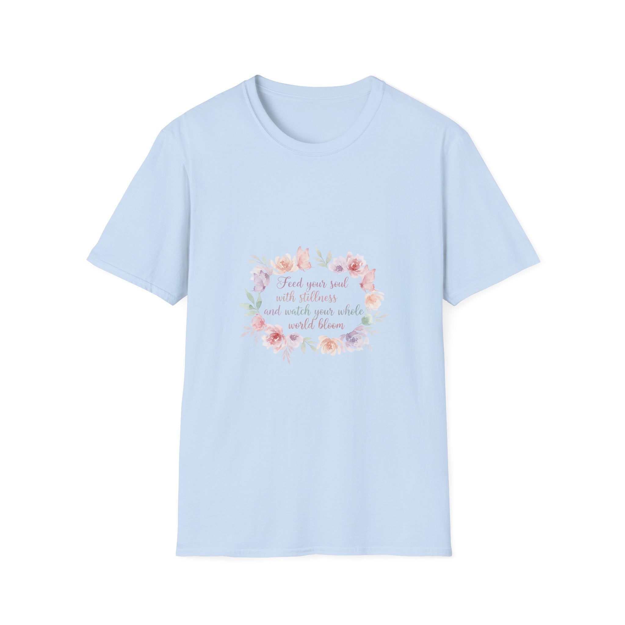 Floral Faith T-Shirt | "Trust Your Soul and Your Faith" | Women's Christian Tee