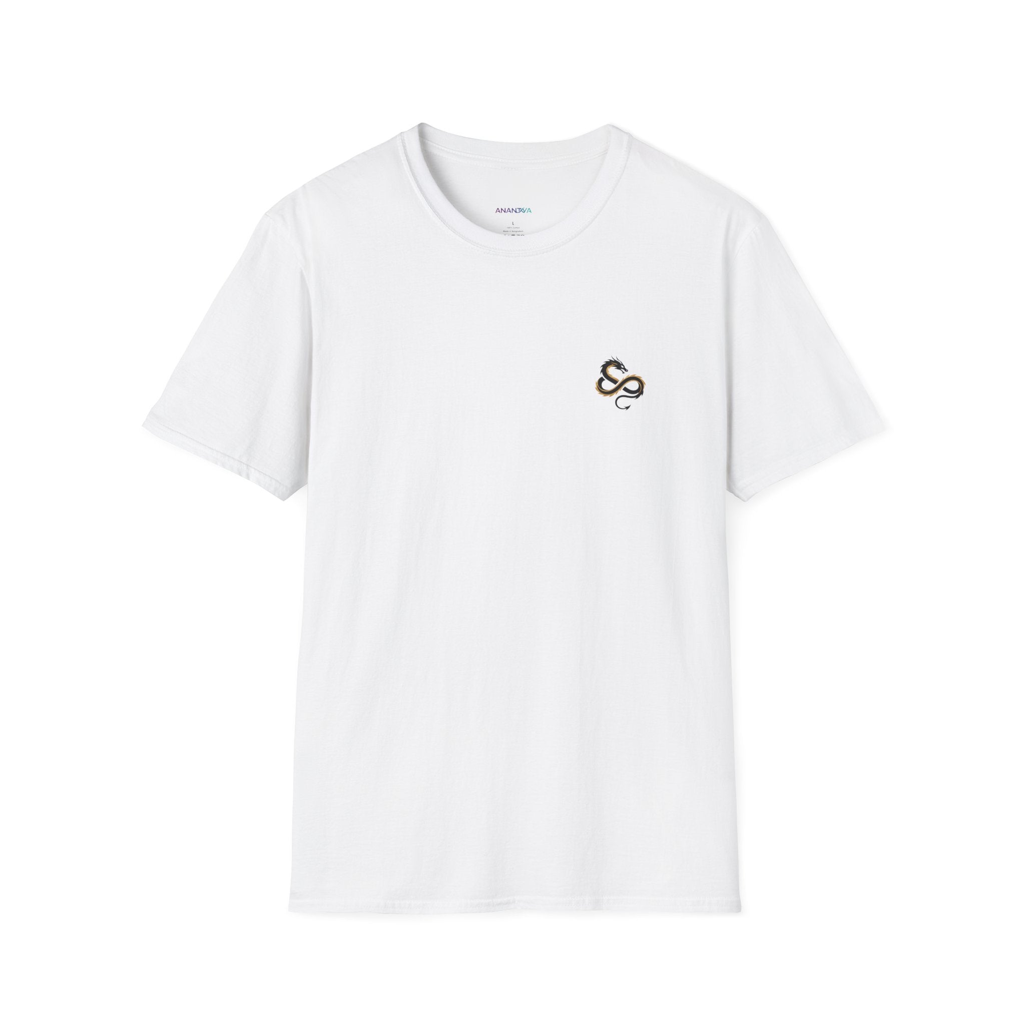 Men's Graphic Tee — Flaming Snake Crest with "Born to Rise" Banner