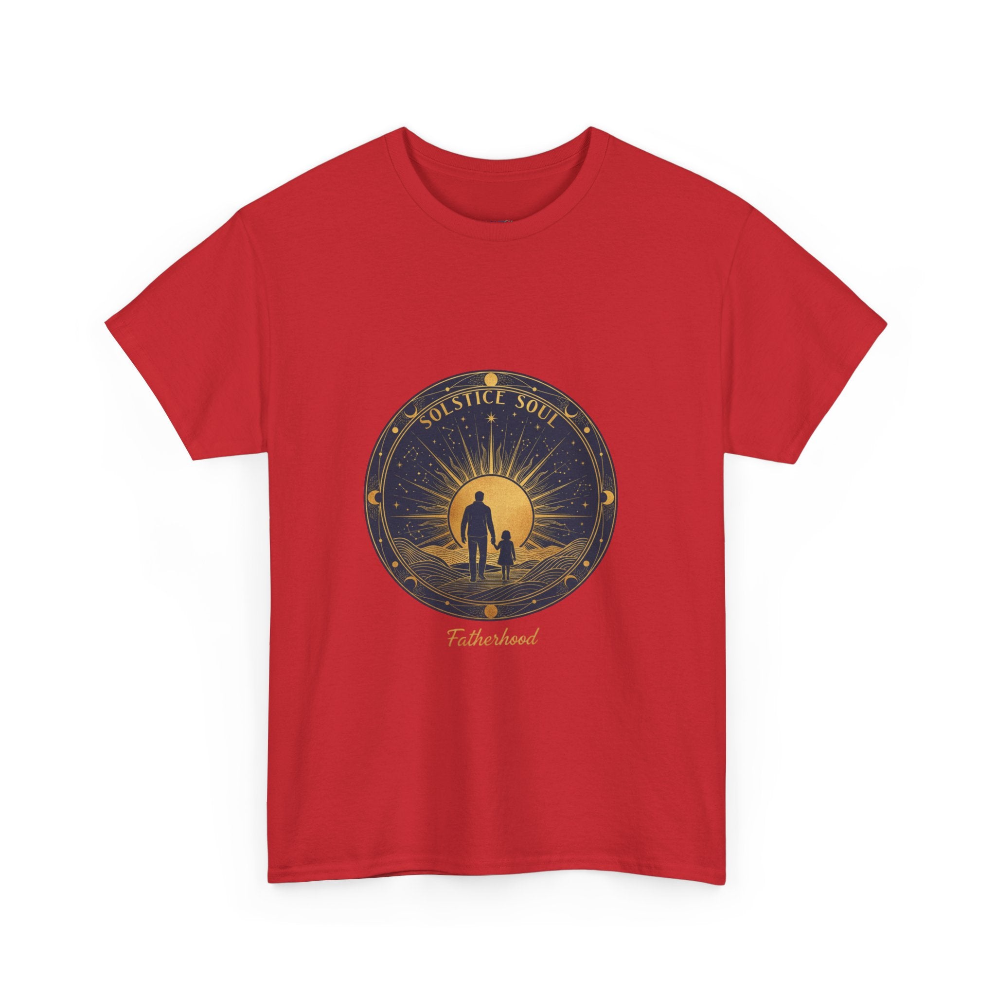 Adventure Awaits Men's T-Shirt — Sunset Silhouette Graphic Tee | DTG Print